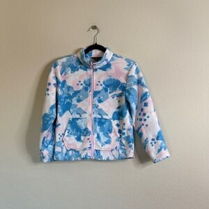 Eddie Bauer Kids Blue and Pink Fleece Jacket sz 10/12
VGUC